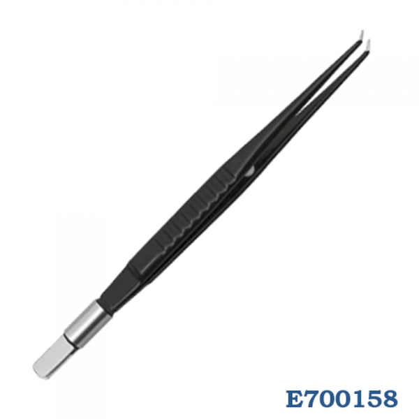 ПИНЦЕТ БИПОЛЯРНЫЙ ПРЯМОЙ С ЗАГНУТЫМИ КОНЧИКАМИ МНОГОРАЗОВЫЙ 16,5 СМ image