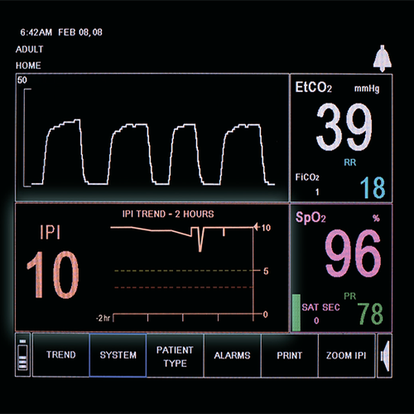 МОНИТОР ДЫХАТЕЛЬНЫХ ФУНКЦИЙ (КАПНОГРАФ-ПУЛЬСОКСИМЕТР) CAPNOSTREAM 20 image