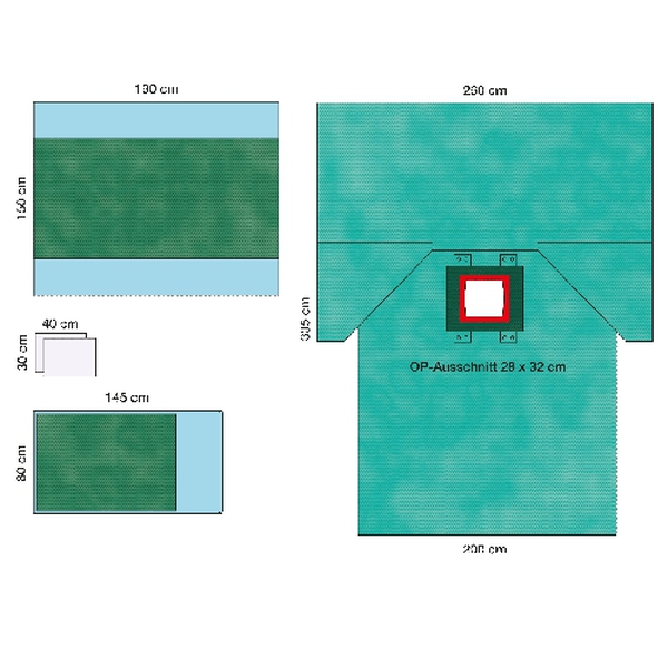 КОМПЛЕКТ ОПЕРАЦИОННОГО БЕЛЬЯ ДЛЯ ЛАПАРОСКОПИЧЕСКИХ ОПЕРАЦИЙ 2 image