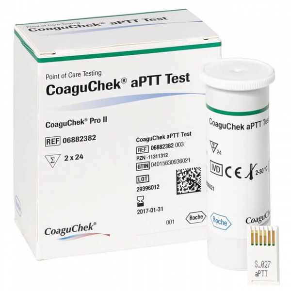 ТЕСТ-ПОЛОСКИ ДЛЯ ОПРЕДЕЛЕНИЯ АЧТВ COAGUCHEK PRO II (COAGUCHEK APTT TEST) image