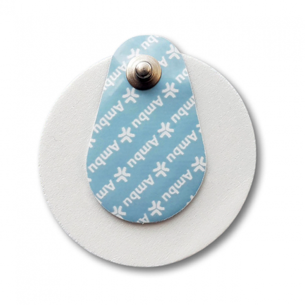 ЭКГ ЭЛЕКТРОД 50 ММ С ЖИДКИМ ГЕЛЕМ СО СМЕЩЕННЫМ КОННЕКТОРОМ ДЛЯ АКТИВНЫХ ПАЦИЕНТОВ WHITESENSOR 5050 image