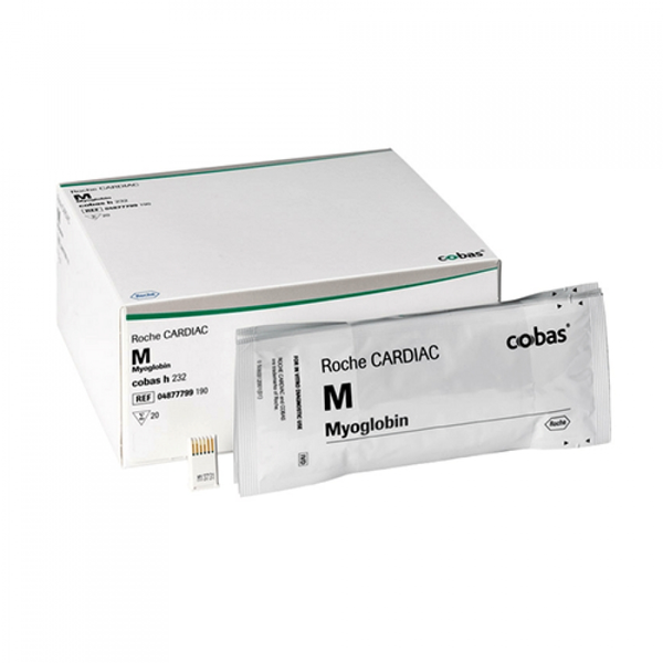 ТЕСТ-ПОЛОСКИ ДЛЯ КОЛИЧЕСТВЕННОГО ОПРЕДЕЛЕНИЯ МИОГЛОБИНА COBAS H 232 (ROCHE CARDIAC M MYOGLOBIN) image