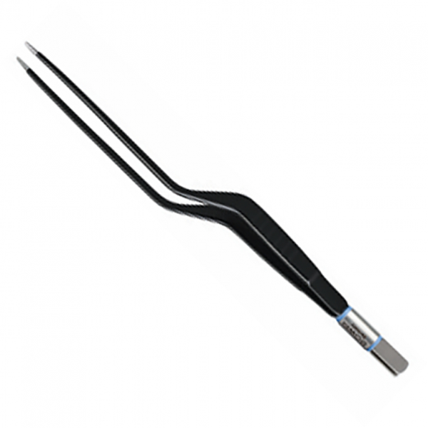 ПИНЦЕТ БИПОЛЯРНЫЙ БАЙОНЕТНЫЙ С ИЗОГНУТЫМИ КОНЧИКАМИ 220 ММ ШИРИНА БРАНШИ 1 ММ image