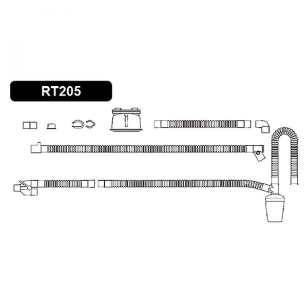 КОНТУР ДЫХАТЕЛЬНЫЙ С ВЛАГОСБОРНИКОМ RT205 И КАМЕРОЙ УВЛВЖНЕНИЯ image