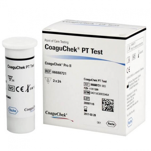 ТЕСТ-ПОЛОСКИ ДЛЯ ОПРЕДЕЛЕНИЯ ПТВ COAGUCHEK PRO II (COAGUCHEK PT TEST) image