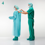 ХАЛАТ ХИРУРГИЧЕСКИЙ - КАК ПРАВИЛЬНО НАДЕТЬ image