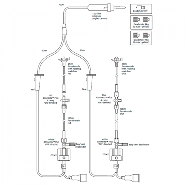 НАБОРЫ ДЛЯ ИЗМЕРЕНИЯ ИНВАЗИВНОГО ДАВЛЕНИЯ ARGON GABARITH С ДВУМЯ ДАТЧИКАМИ image
