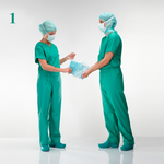 ХАЛАТ ХИРУРГИЧЕСКИЙ - КАК ПРАВИЛЬНО НАДЕТЬ image