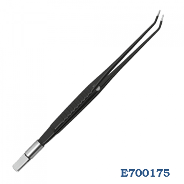 ПИНЦЕТ БИПОЛЯРНЫЙ ПРЯМОЙ С ИЗОГНУТЫМИ КОНЧИКАМИ МНОГОРАЗОВЫЙ 19 СМ image