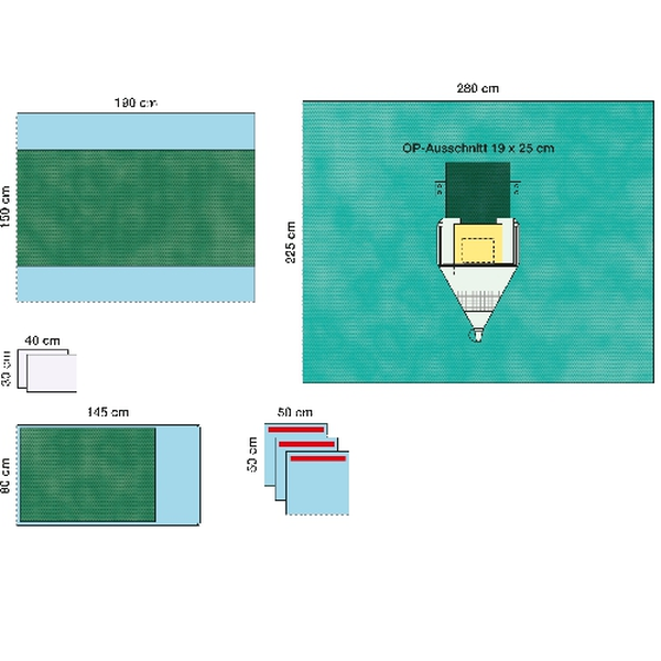 КОМПЛЕКТ ОПЕРАЦИОННОГО БЕЛЬЯ КРАНИОТОМИИ image