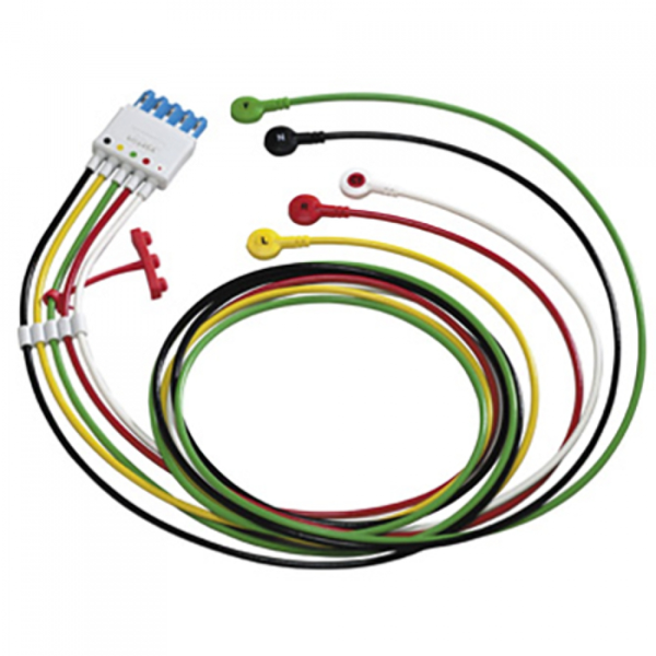 КАБЕЛЬ ЭКГ НА 5 ОТВЕДЕНИЙ С КНОПКАМИ 989803145001 image