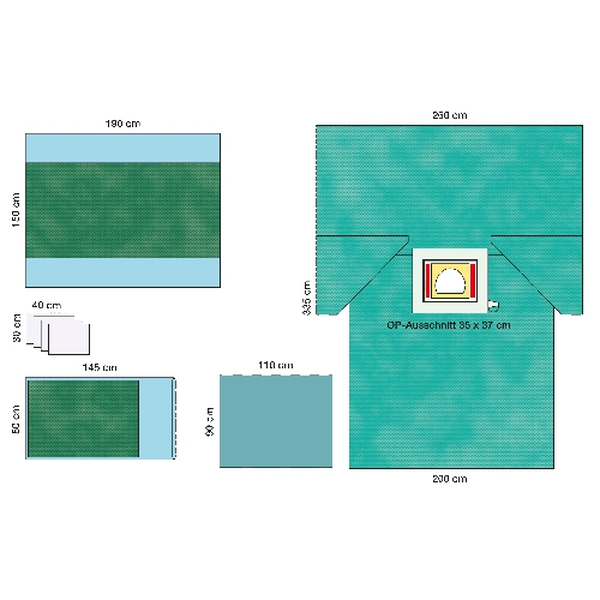 КОМПЛЕКТ ОПЕРАЦИОННОГО БЕЛЬЯ ДЛЯ КЕСАРЕВА СЕЧЕНИЯ 1 image