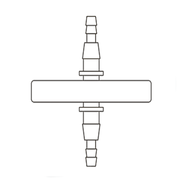 ФИЛЬТР ДЛЯ ИНСУФФЛЯТОРА МОДЕЛЬ 2000/06 (РАЗЪЕМ 5.9-8 ММ С ОБЕИХ СТОРОН) image