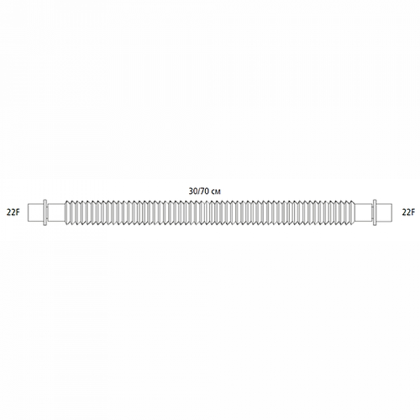 ДЫХАТЕЛЬНЫЕ КОНТУРЫ ПОЛИПРОПИЛЕНОВЕ РАСТЯЖИМЫЕ (ОТДЕЛЬНЫЕ ТРУБКИ) image