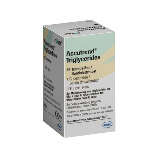 ТЕСТ-ПОЛОСКИ ДЛЯ ОПРЕДЕЛЕНИЯ УРОВНЯ ТРИГЛИЦЕРИДОВ ACCUTREND PLUS (ACCUTREND TRIGLYCERIDES) image