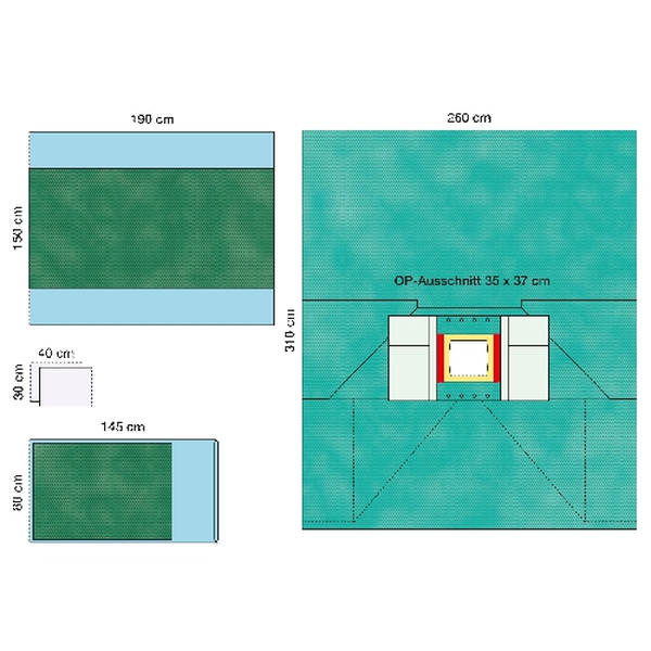 КОМПЛЕКТ ОПЕРАЦИОННОГО БЕЛЬЯ ДЛЯ ЛАПАРОСКОПИЧЕСКИХ ОПЕРАЦИЙ 3 image