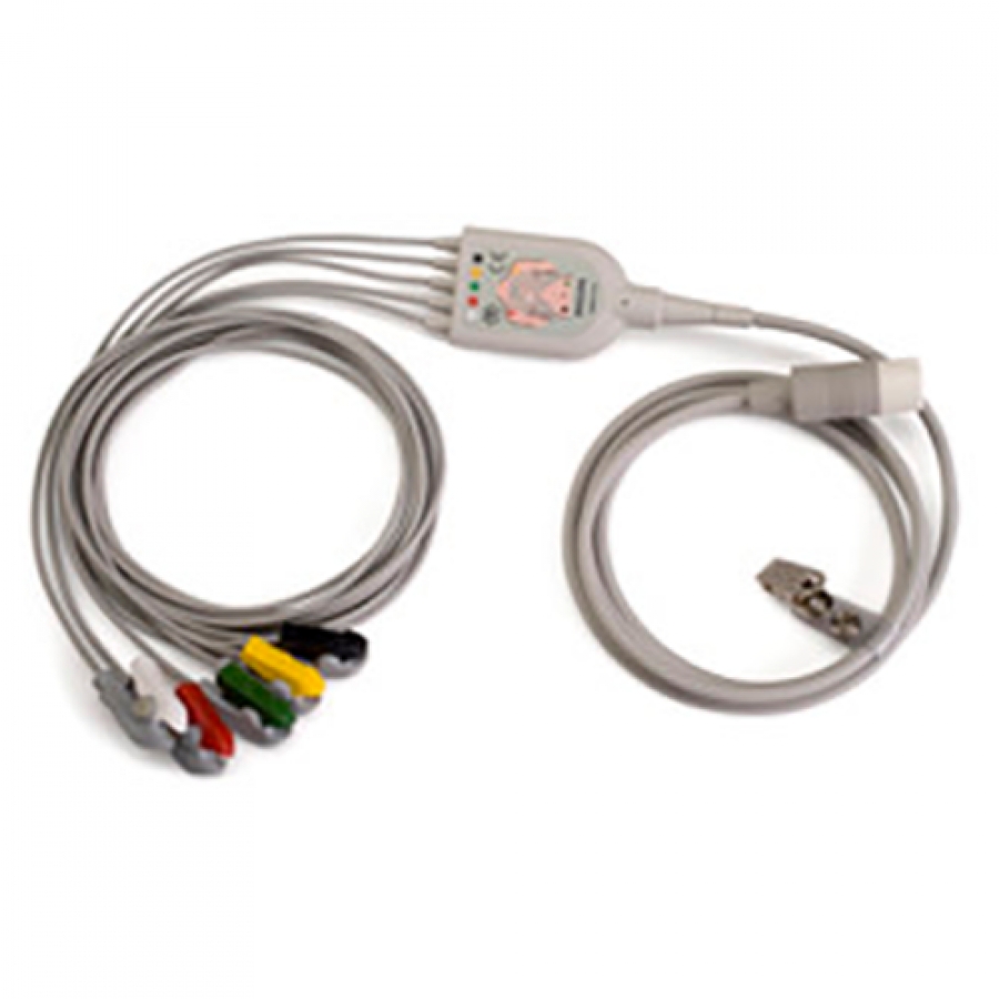 Изображение КАБЕЛЬ ЭКГ 5 ОТВЕДЕНИЙ С ЗАЖИМАМИ 989803143191