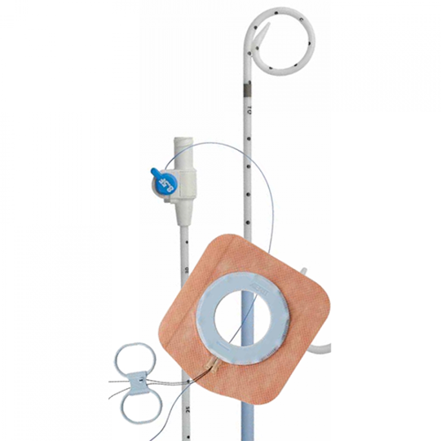 Изображение ЗАПИРАЮЩИЙСЯ ДРЕНАЖНЫЙ КАТЕТЕР RESOLVE С УСТРОЙСТВОМ КРЕПЛЕНИЯ