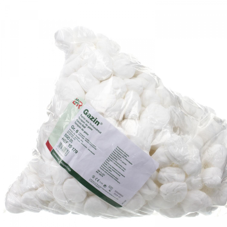 Изображение НЕСТЕРИЛЬНЫЕ ШАРИКИ МАРЛЕВЫЕ ГАЗИН (GAZIN)