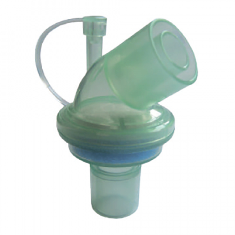 Изображение ФИЛЬТР ЭЛЕКТРОСТАТИЧЕСКИЙ ПЕДИАТРИЧЕСКИЙ УГЛОВОЙ С ТЕПЛОВЛАГООБМЕННИКОМ (ПОРТ ДЛЯ CO2)