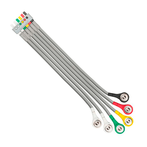 Изображение КАБЕЛЬ ПАЦИЕНТА НА 6 ОТВЕДЕНИЙ С КНОПКАМИ