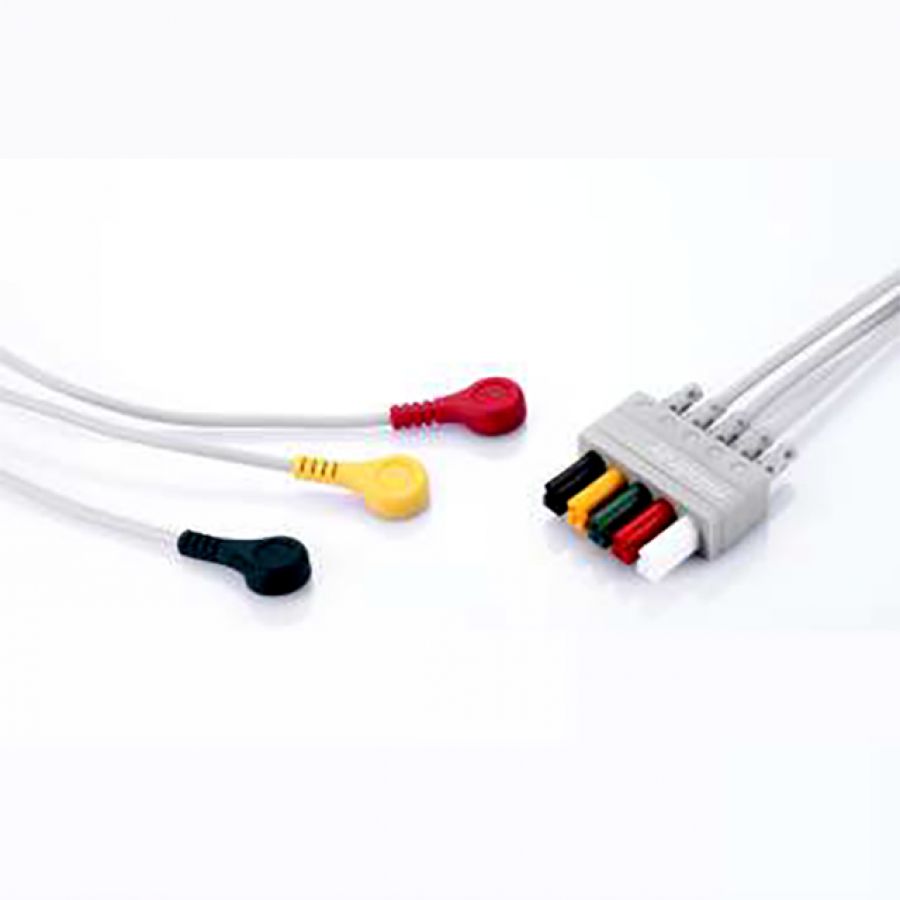 Изображение КАБЕЛЬ НА 3 ОТВЕДЕНИЯ ВЗРОСЛЫЙ/ПЕДИАТРИЧЕСКИЙ (КНОПКА)