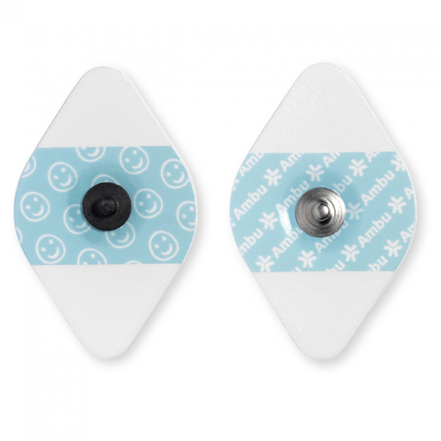 Изображение ЭКГ ЭЛЕКТРОД ЭРГОНОМИЧНЫЙ С ЖИДКИМ ГЕЛЕМ 38 Х 60 ММ НА ПЕНИСТОЙ ОСНОВЕ WHITESENSOR 4560M И 4570M ДЛЯ МРТ