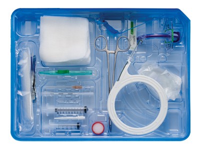 Изображение НАБОРЫ ДЛЯ ТРАХЕОСТОМИИ ПО МЕТОДИКЕ ГРИГГСА ТРУБКА BLUSELECT С ЗАЖИМОМ 101/541