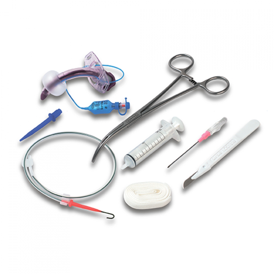 Изображение НАБОРЫ ДЛЯ ТРАХЕОСТОМИИ ПО МЕТОДИКЕ ГРИГГСА ТРУБКА BLUSELECT С ЗАЖИМОМ 101/541