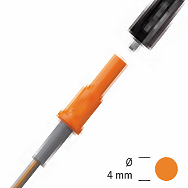 Изображение КАБЕЛЬ МОНОПОЛЯРНЫЙ ДЛЯ ПРИСОНЕДИНЕНИЯ ИНСТРУМЕНТОВ ГНЕЗДО 4 ММ