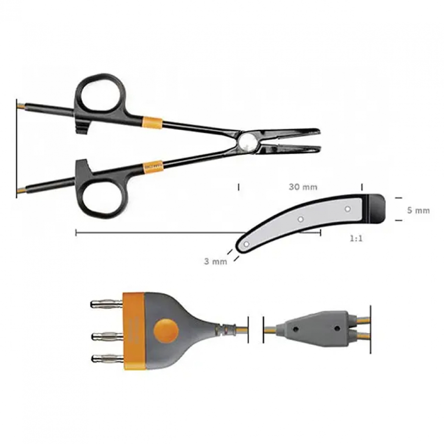 Изображение ЛИГИРУЮЩИЙ ИНСТРУМЕНТ ДЛЯ ОТКРЫТОЙ ХИРУРГИИ TISSUESEAL 19 СМ (АВТОКЛАВИРУЕМЫЙ)