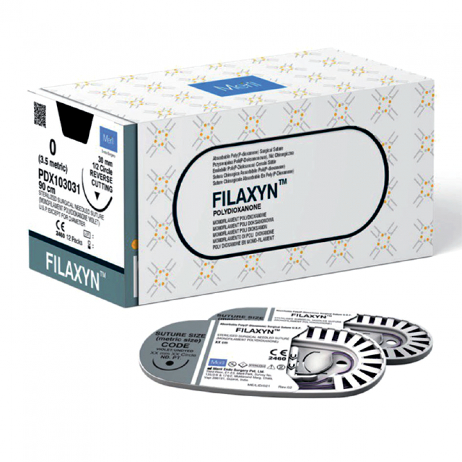 Изображение НИТЬ ХИРУРГИЧЕСКАЯ МОНОНИТЬ РАССАСЫВАЮЩАЯСЯ FILAXYN (ПОЛИОДИКСАНОН)