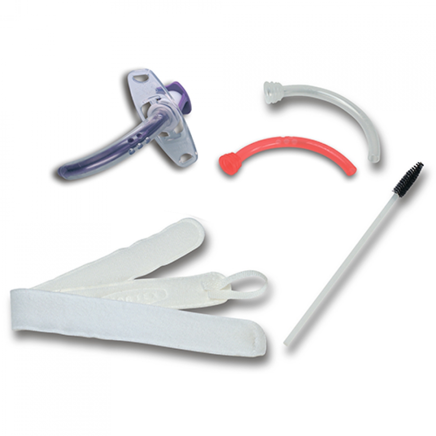 Изображение ТРУБКА ТРАХЕОСТОМИЧЕСКАЯ BLUE LINE ULTRA С ФЕНЕСТРАЦИЕЙ И НАБОРОМ АКСЕССУАРОВ 100/813/XXX