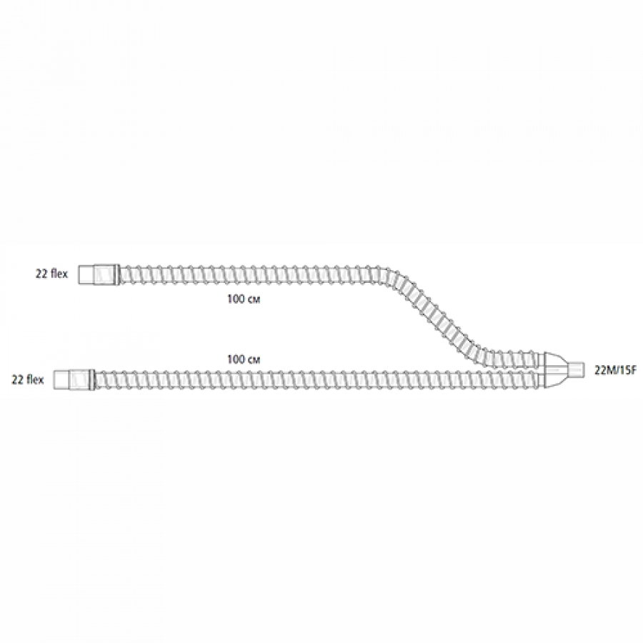 Изображение ДЫХАТЕЛЬНЫЕ КОНТУРЫ ПВХ ВЗРОСЛЫЕ АНЕСТЕЗИОЛОГИЧЕСКИЕ