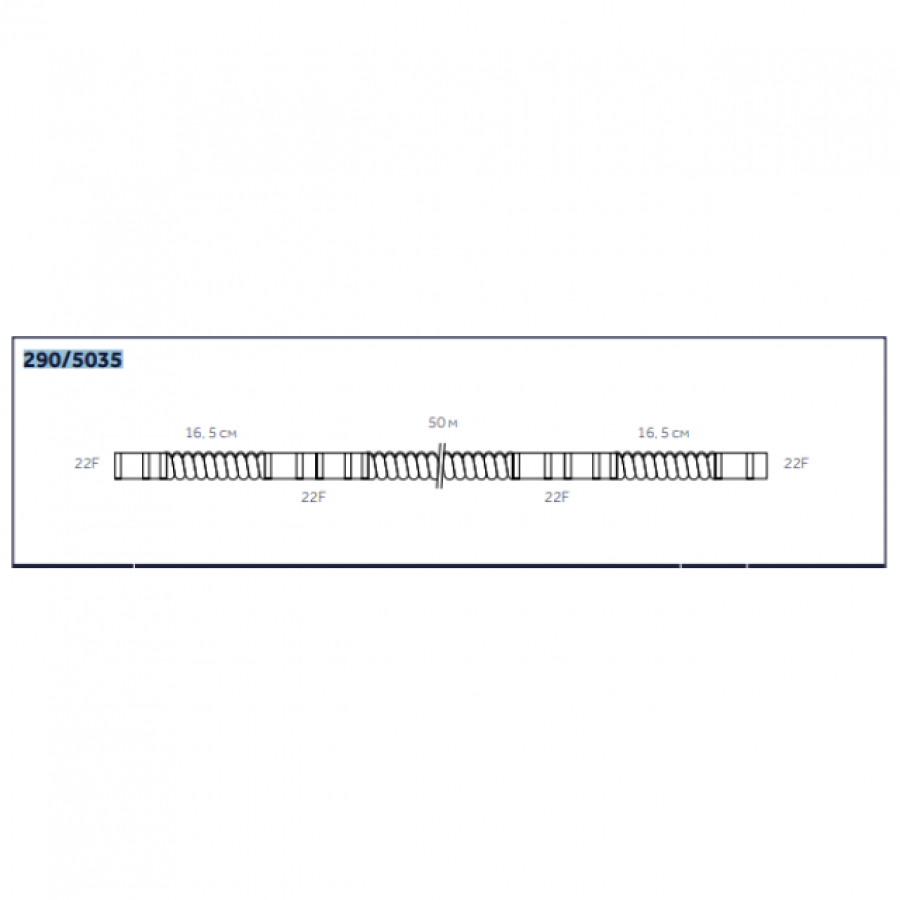 Изображение ДЫХАТЕЛЬНЫЕ КОНТУРЫ ПОЛИПРОПИЛЕНОВЫЕ В РУЛОНЕ 50 МЕТРОВ