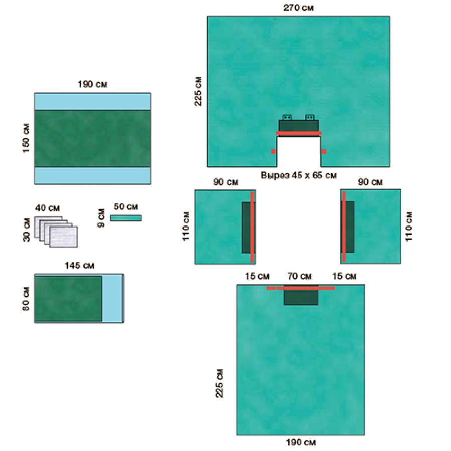 Изображение УНИВЕРСАЛЬНЫЙ КОМПЛЕКТ ОПЕРАЦИОННОГО БЕЛЬЯ СУПЕР