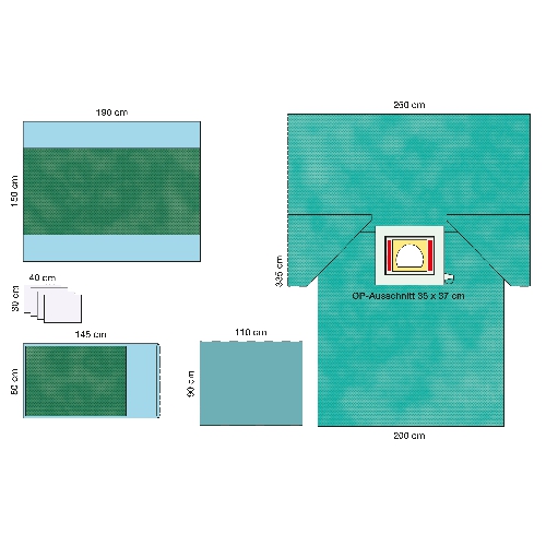 Изображение КОМПЛЕКТ ОПЕРАЦИОННОГО БЕЛЬЯ ДЛЯ КЕСАРЕВА СЕЧЕНИЯ 1