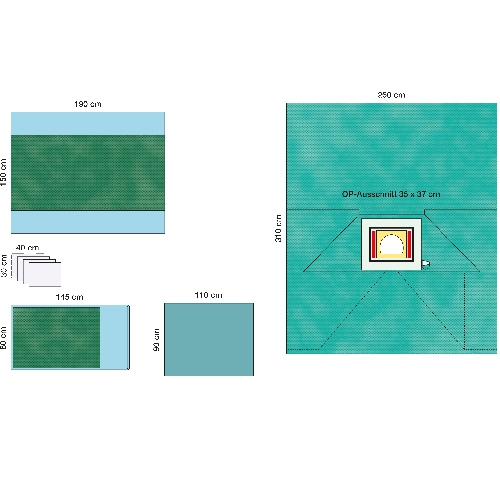 Изображение КОМПЛЕКТ ОПЕРАЦИОННОГО БЕЛЬЯ ДЛЯ КЕСАРЕВА СЕЧЕНИЯ 2