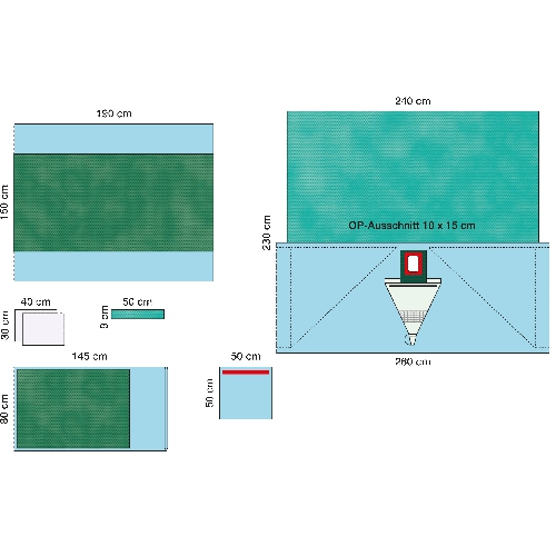 Изображение КОМПЛЕКТ ХИРУРГИЧЕСКОГО БЕЛЬЯ ДЛЯ ГИНЕКОЛОГИИ 2