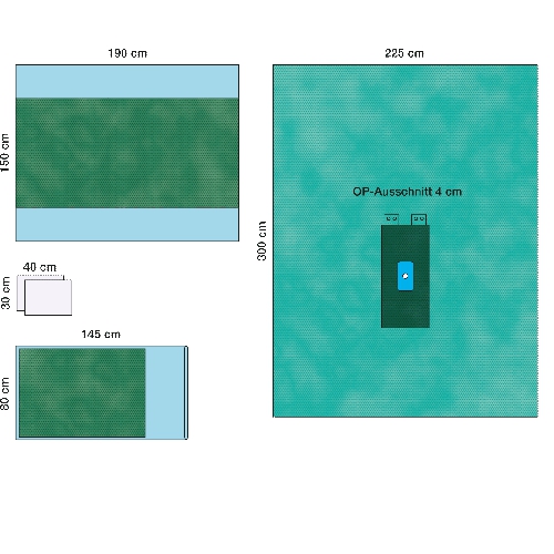 Изображение КОМПЛЕКТ ОПЕРАЦИОННОГО БЕЛЬЯ ДЛЯ ОПЕРАЦИИ НА КИСТИ/СТОПЕ