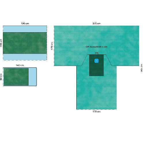 Изображение КОМПЛЕКТ ОПЕРАЦИОННОГО БЕЛЬЯ ДЛЯ ОПЕРАЦИИ НА КИСТИ