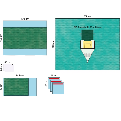 Изображение КОМПЛЕКТ ОПЕРАЦИОННОГО БЕЛЬЯ КРАНИОТОМИИ