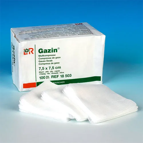 Изображение СТЕРИЛЬНЫЕ САЛФЕТКИ МАРЛЕВЫЕ ГАЗИН (GAZIN)