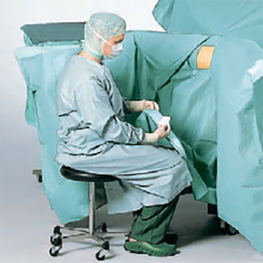 Изображение ХАЛАТ ХИРУРГИЧЕСКИЙ ОПЕРАЦИОННЫЙ (С ДОПОЛНИТЕЛЬНОЙ ЗАЩИТОЙ)