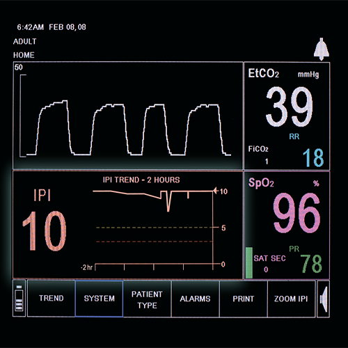 Изображение МОНИТОР ДЫХАТЕЛЬНЫХ ФУНКЦИЙ (КАПНОГРАФ-ПУЛЬСОКСИМЕТР) CAPNOSTREAM 20