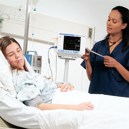 Изображение МОНИТОР ДЫХАТЕЛЬНЫХ ФУНКЦИЙ (КАПНОГРАФ-ПУЛЬСОКСИМЕТР) CAPNOSTREAM 20