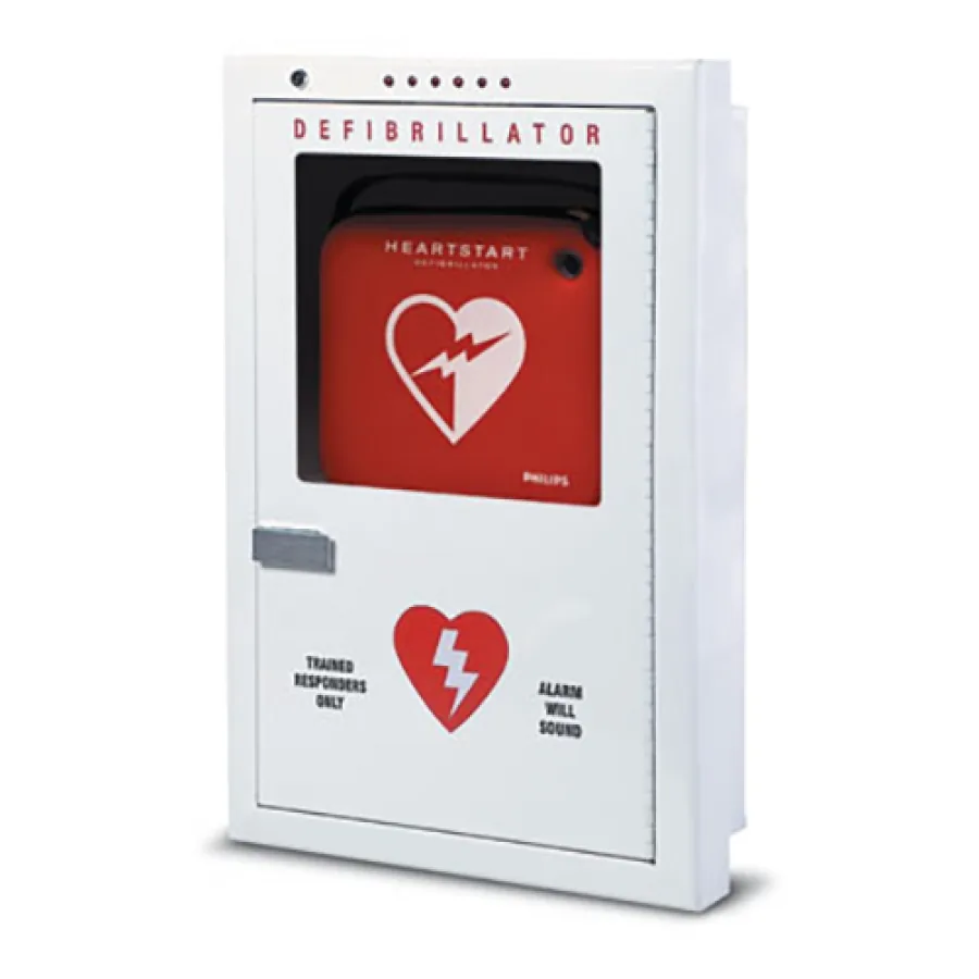 ШКАФЧИК УТОПЛЕННЫЙ В СТЕНУ ДЛЯ КРЕПЛЕНИЯ ДЕФИБРИЛЛЯТОРА PHILIPS HEARTSTART FRX PFE7023D