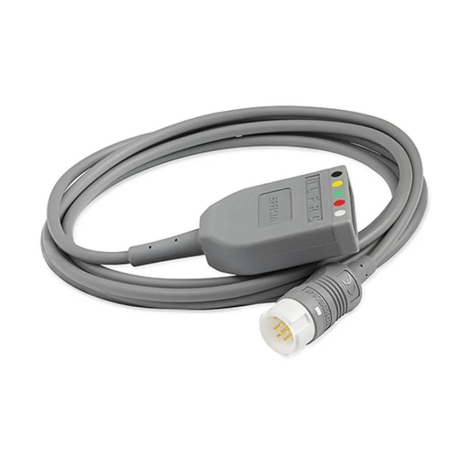 МАГИСТРАЛЬНЫЙ КАБЕЛЬ ЭКГ 3/5 ОТВЕДЕНИЙ ДЛЯ ДЕФИБРИЛЛЯТОРА PHILIPS EFFICIA DFM100