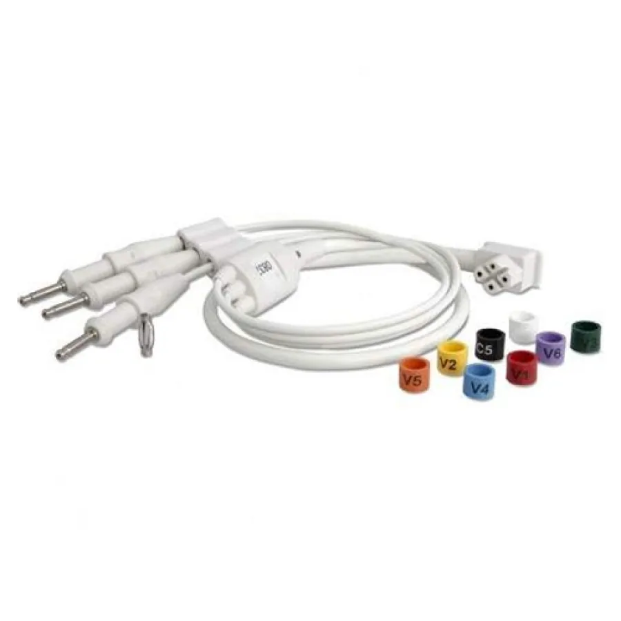 КОМПЛЕКТ ЭКГ КАБЕЛЕЙ НА 3 ОТВЕДЕНИЯ ДЛЯ ЭЛЕКТРОКАРДИОГРАФОВ PHILIPS PAGEWRITER 989803151671