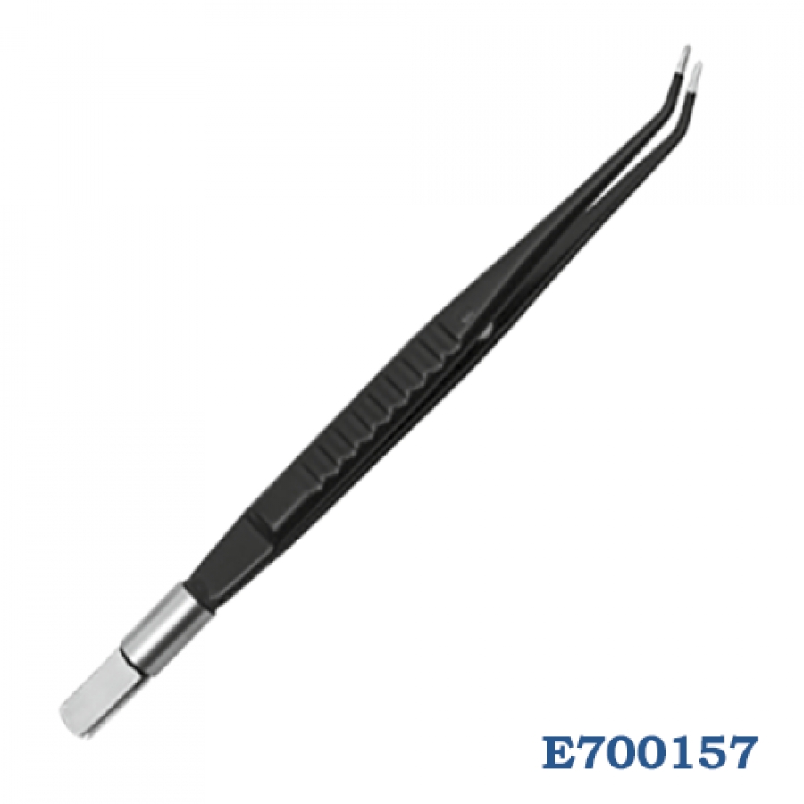 ПИНЦЕТ БИПОЛЯРНЫЙ С ЗАГНУТЫМИ КОНЧИКАМИ МНОГОРАЗОВЫЙ 16,5 СМ